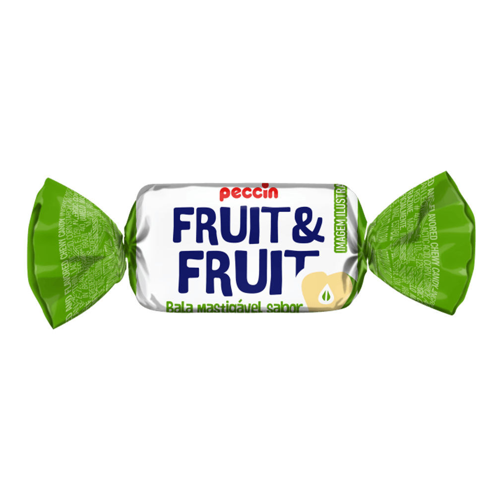 Bala-Mastigavel-Fruit-Fruit-Frutas-Maca-Verde---Peccin Bala-Mastigavel-Fruit-Fruit-Frutas-Maca-Verde---Peccin