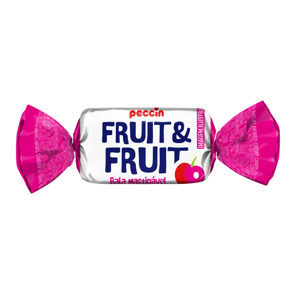 Bala-Mastigavel-Fruit-Fruit-Cereja---Peccin Bala-Mastigavel-Fruit-Fruit-Cereja---Peccin