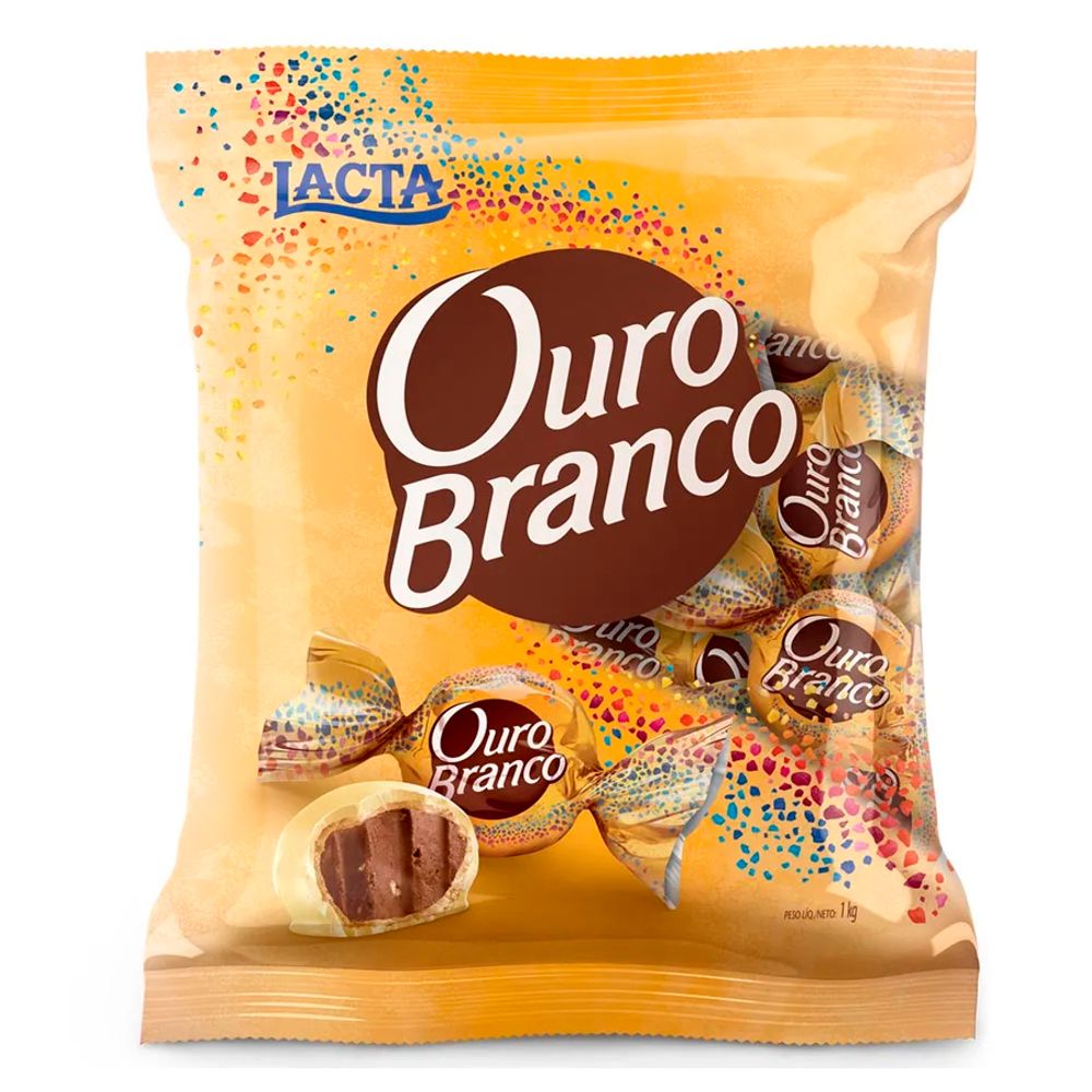 Bombom-Ouro-Branco-1kg---Lacta Bombom-Ouro-Branco-1kg---Lacta