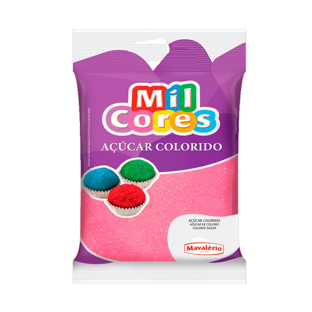 Acucar-Cristal-Rosa-Mil-Cores-500Gr---Mavalerio Acucar-Cristal-Rosa-Mil-Cores-500Gr---Mavalerio