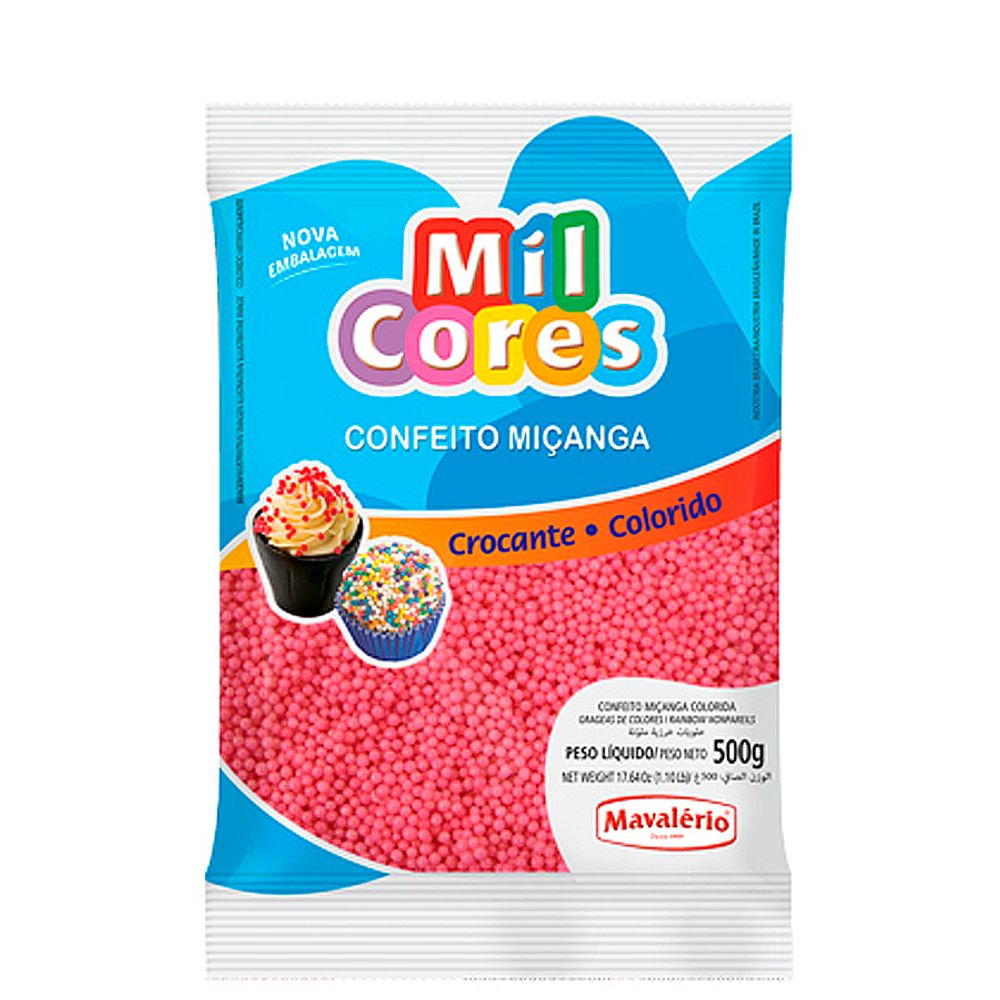 Confeito-Micangas-Rosa-Mil-Cores-500Gr---Mavalerio Confeito-Micangas-Rosa-Mil-Cores-500Gr---Mavalerio