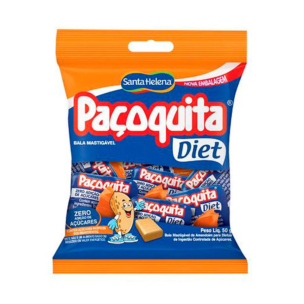 Bala-Mastigavel-Pacoquita-Diet-50gr---Santa-Helena Bala-Mastigavel-Pacoquita-Diet-50gr---Santa-Helena