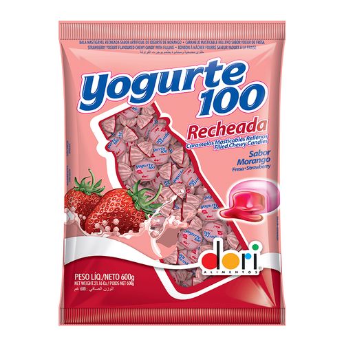 Bala-Mastigavel-Recheada-Morango-Yogurte100-600gr---Dori