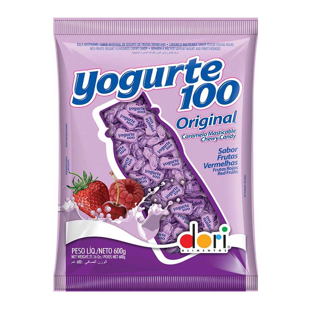 Bala-Yogurte100-Frutas-Vermelhas-600gr---Dori Bala-Yogurte100-Frutas-Vermelhas-600gr---Dori