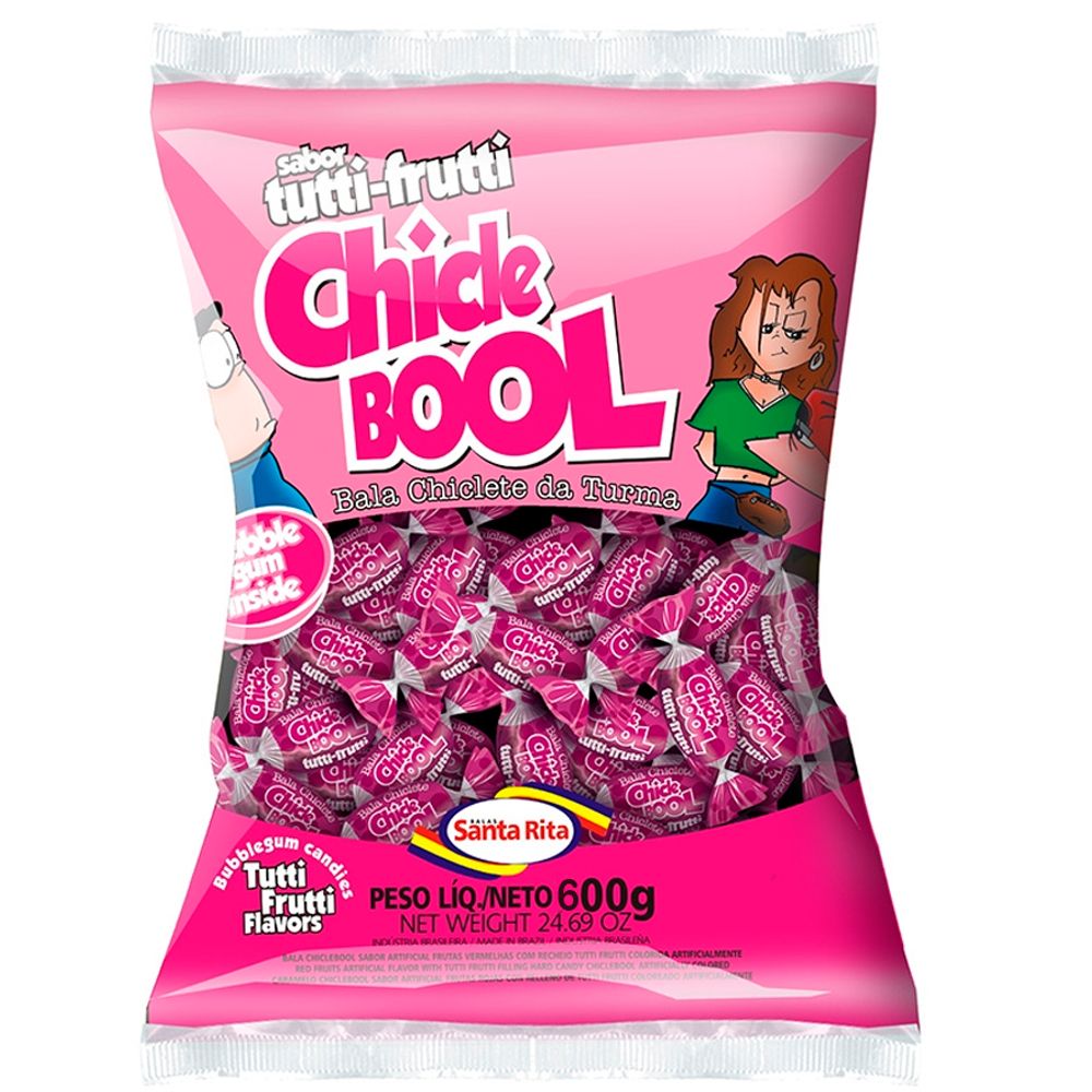Bala-Chiclete-Tutti-Frutti-Chicle-Bool-600gr---Santa-Rita Bala-Chiclete-Tutti-Frutti-Chicle-Bool-600gr---Santa-Rita