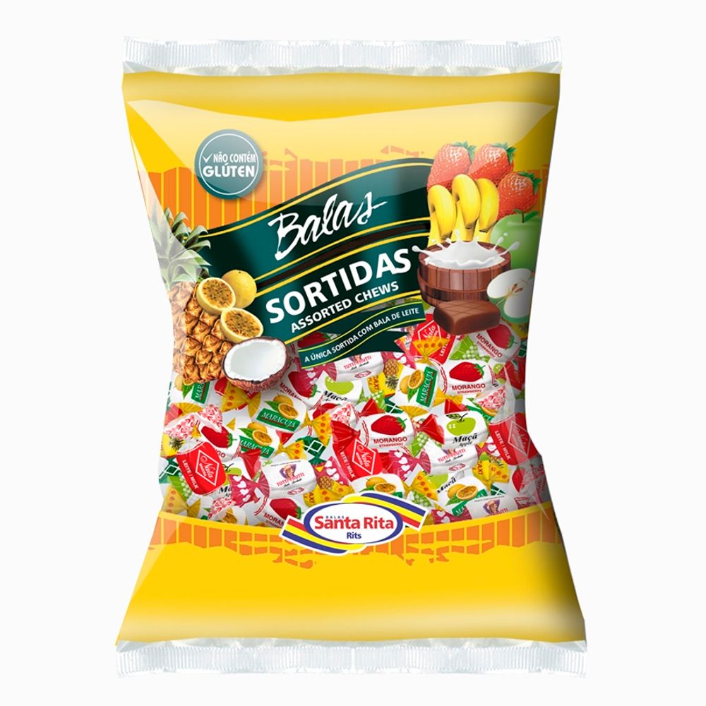 Bala-Mastigavel-Sortida-525gr---Santa-Rita Bala-Mastigavel-Sortida-525gr---Santa-Rita