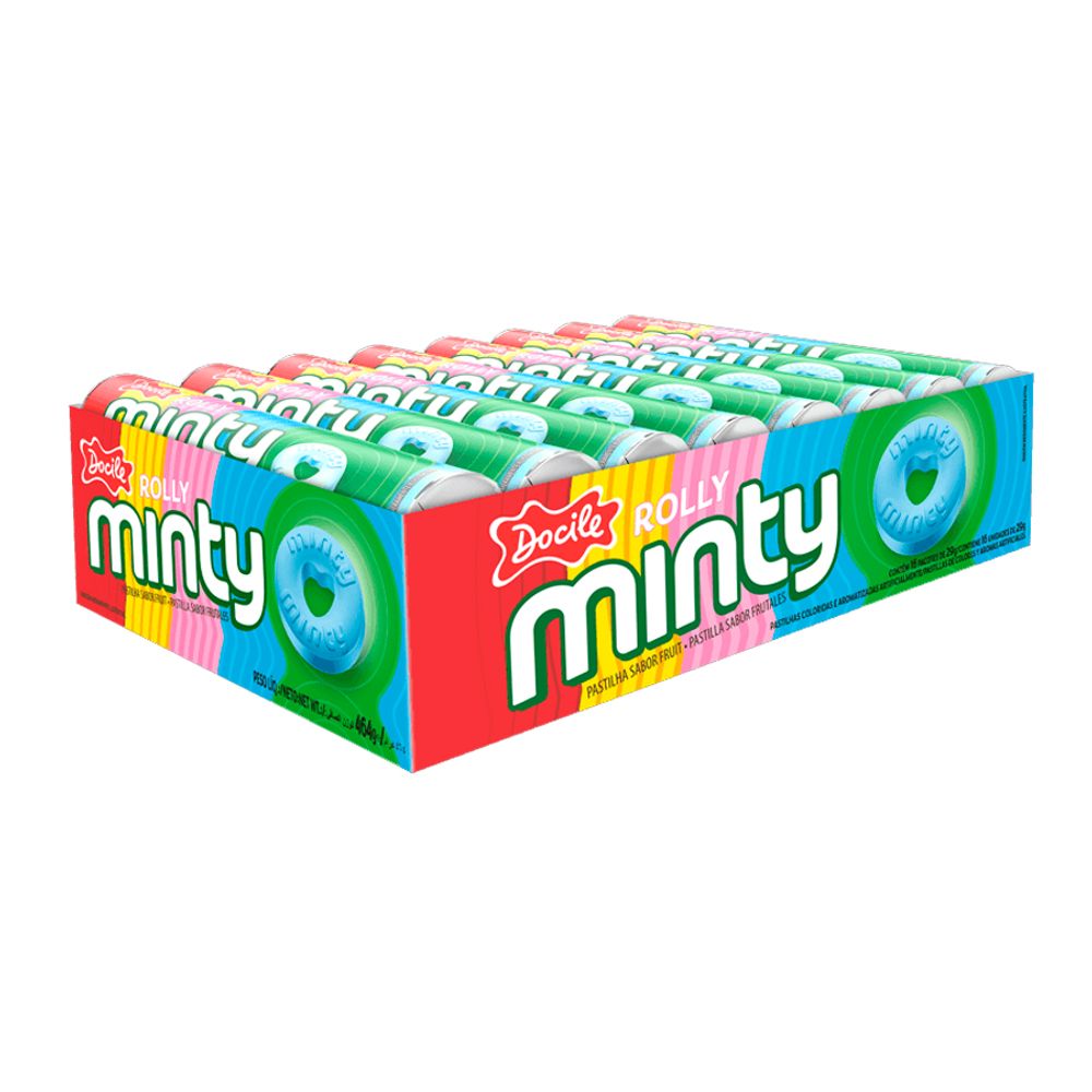 Drops-Tutti-Frutti-Rolly-Minty-464g-c-16-unid----Docile Drops-Tutti-Frutti-Rolly-Minty-464g-c-16-unid----Docile