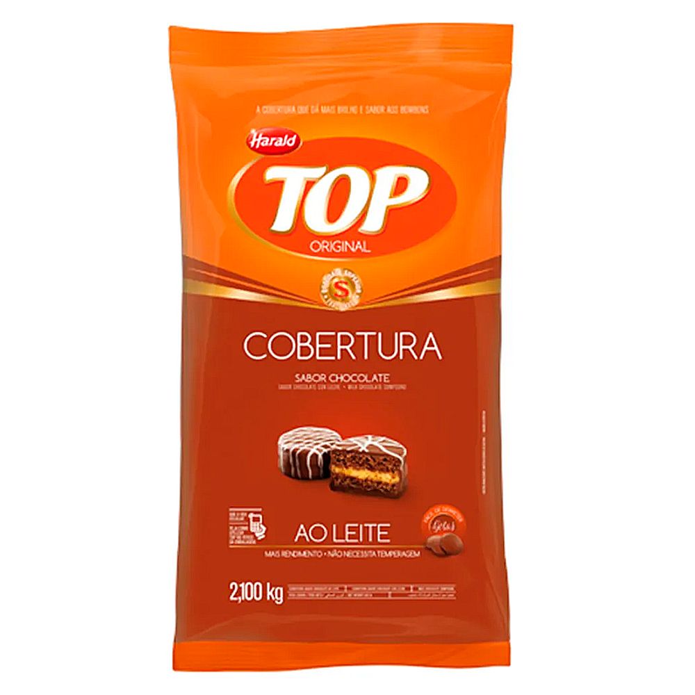 Chocolate-Gotas-ao-Leite-Cobertura-Top-2100Kg---Harald Chocolate-Gotas-ao-Leite-Cobertura-Top-2100Kg---Harald