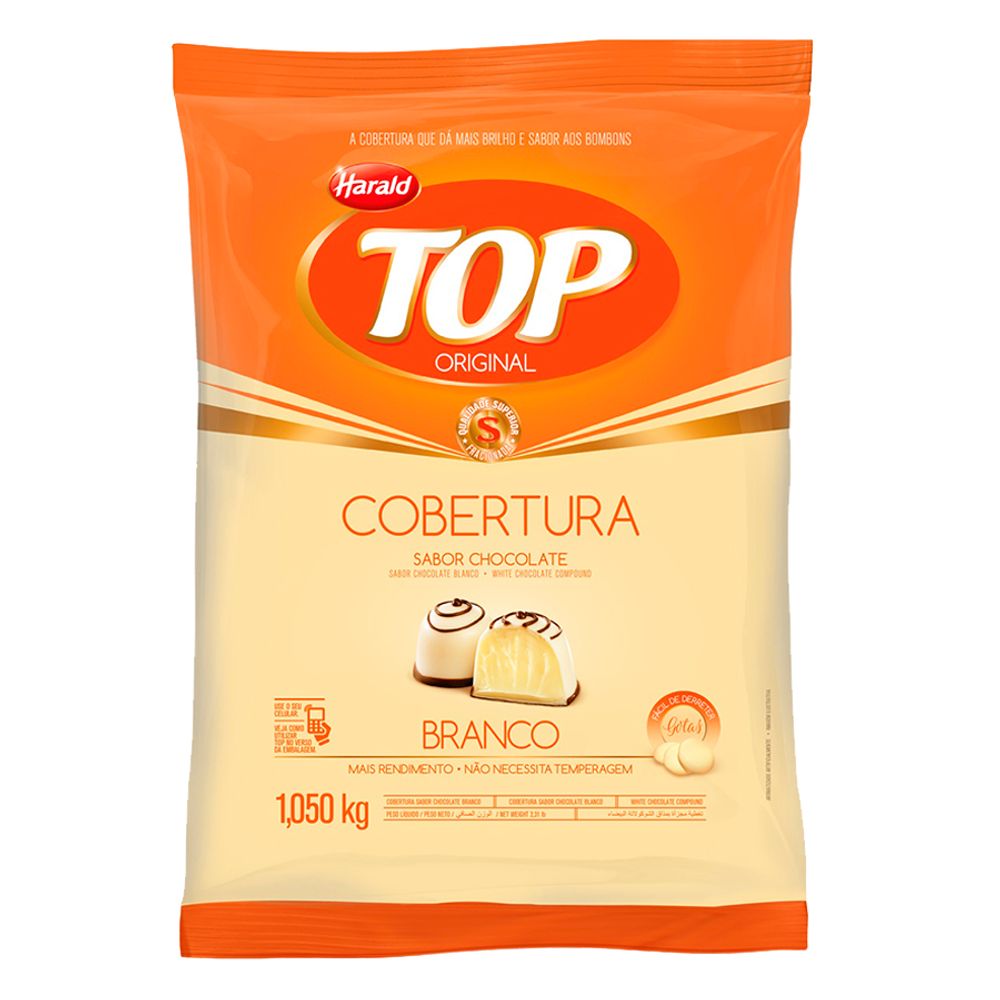 Chocolate--Gotas-Branco-Top-1050Kg---Harald Chocolate--Gotas-Branco-Top-1050Kg---Harald