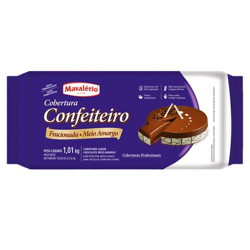Cobertura-Fracionada-Barra-Chocolate-Meio-Amargo-Confeiteiro-101kg---Mavalerio