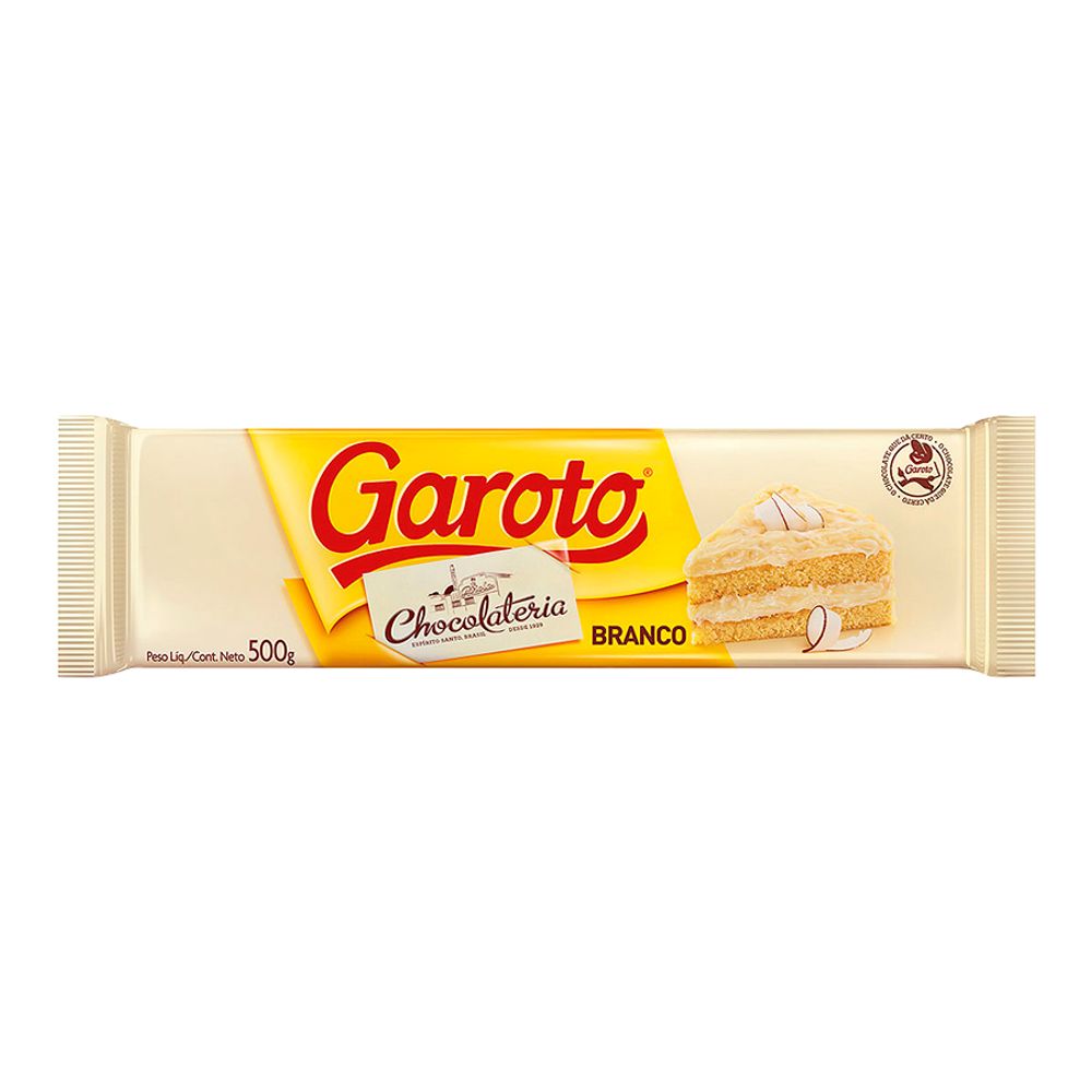 Cobertura-Barra-Chocolate-Branco-500Gr---Garoto Cobertura-Barra-Chocolate-Branco-500Gr---Garoto