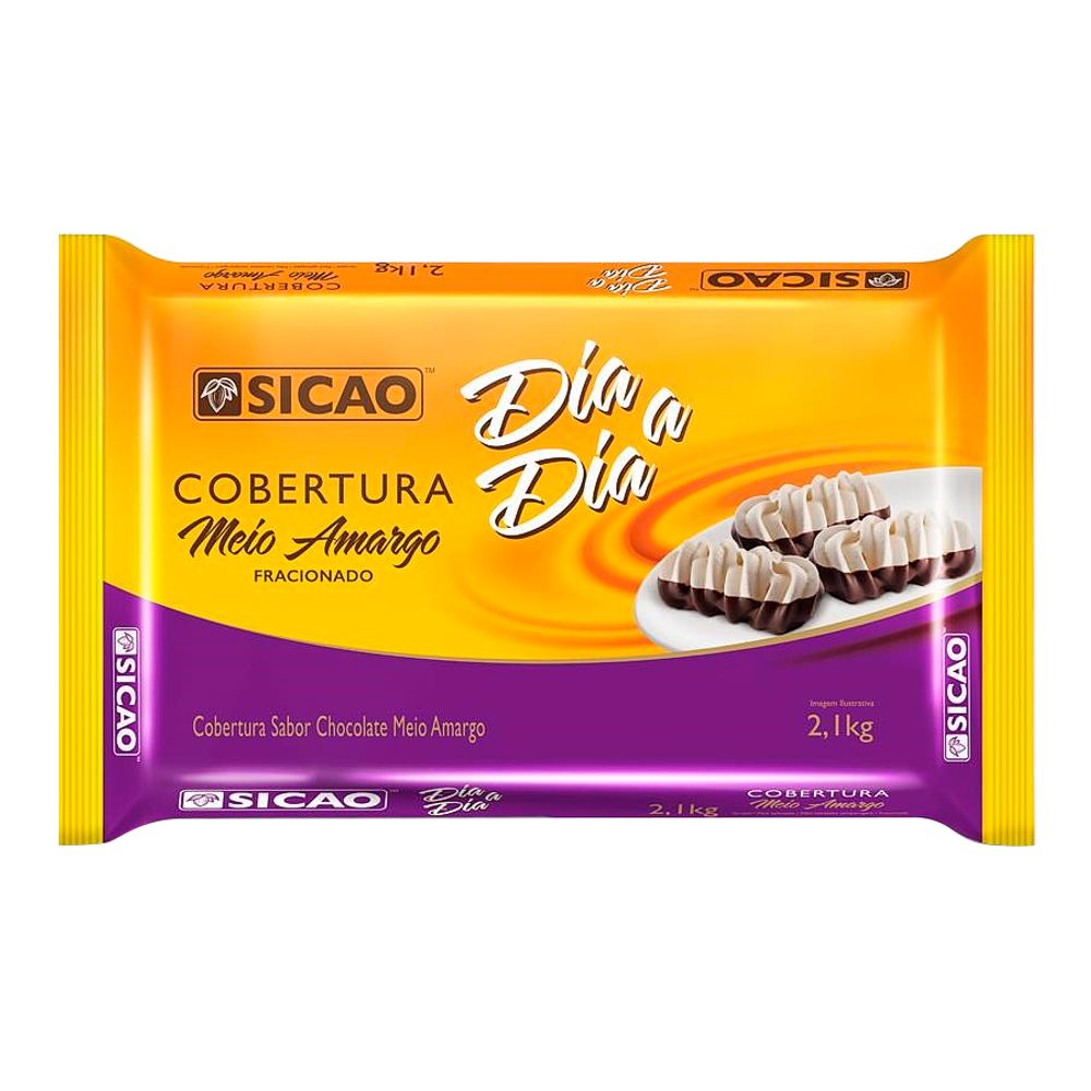 Cobertura-Barra-Fracionado-Chocolate-ao-Maio-Amargo-Dia-a-Dia-2100Kg---Sicao Cobertura-Barra-Fracionado-Chocolate-ao-Maio-Amargo-Dia-a-Dia-2100Kg---Sicao