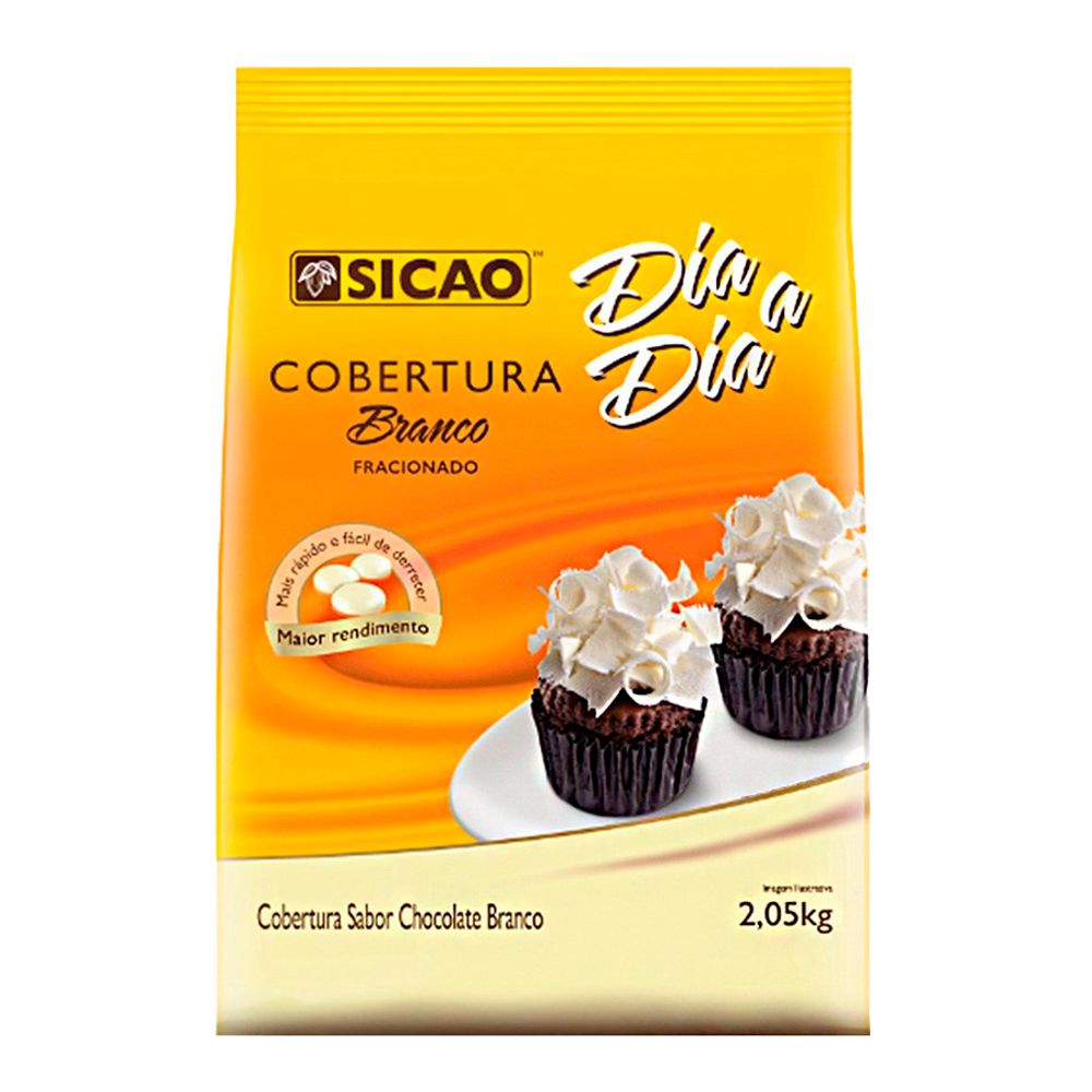 Cobertura-Gotas-Fracionada-Chocolate-Branco-Dia-a-Dia-205Kg---Sicao Cobertura-Gotas-Fracionada-Chocolate-Branco-Dia-a-Dia-205Kg---Sicao