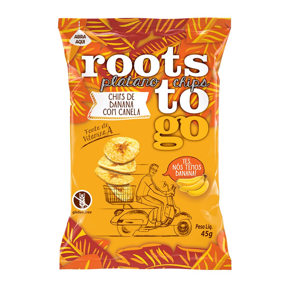 Snack-Banana-Chips-com-Canela-Roots-To-Go-45Gr---Roots Snack-Banana-Chips-com-Canela-Roots-To-Go-45Gr---Roots