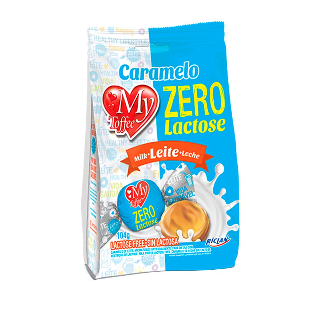 Bala-Mastigavel-Leite-Zero-Lactose-My-Toffee-140Gr---Riclan Bala-Mastigavel-Leite-Zero-Lactose-My-Toffee-140Gr---Riclan