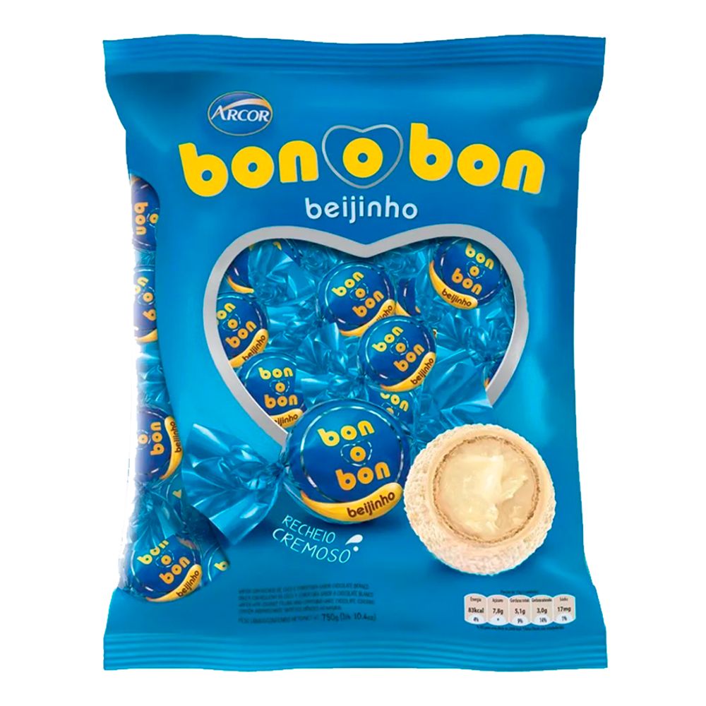 Bombom-Beijinho-Bon-o-Bon-750Gr---Arcor Bombom-Beijinho-Bon-o-Bon-750Gr---Arcor