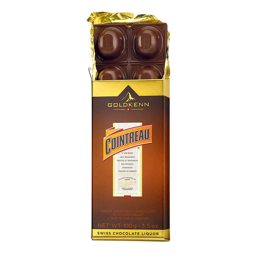 Barra Chocolate Liqueur Cointreau 100Gr Goldkenn supernova