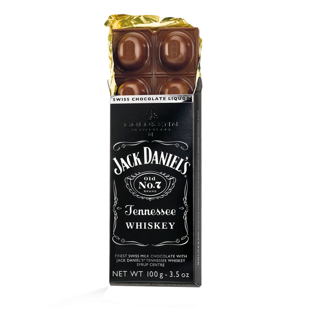 Barra de Chocolate Jack Daniels Tennessee Whiskey 100Gr Goldkenn