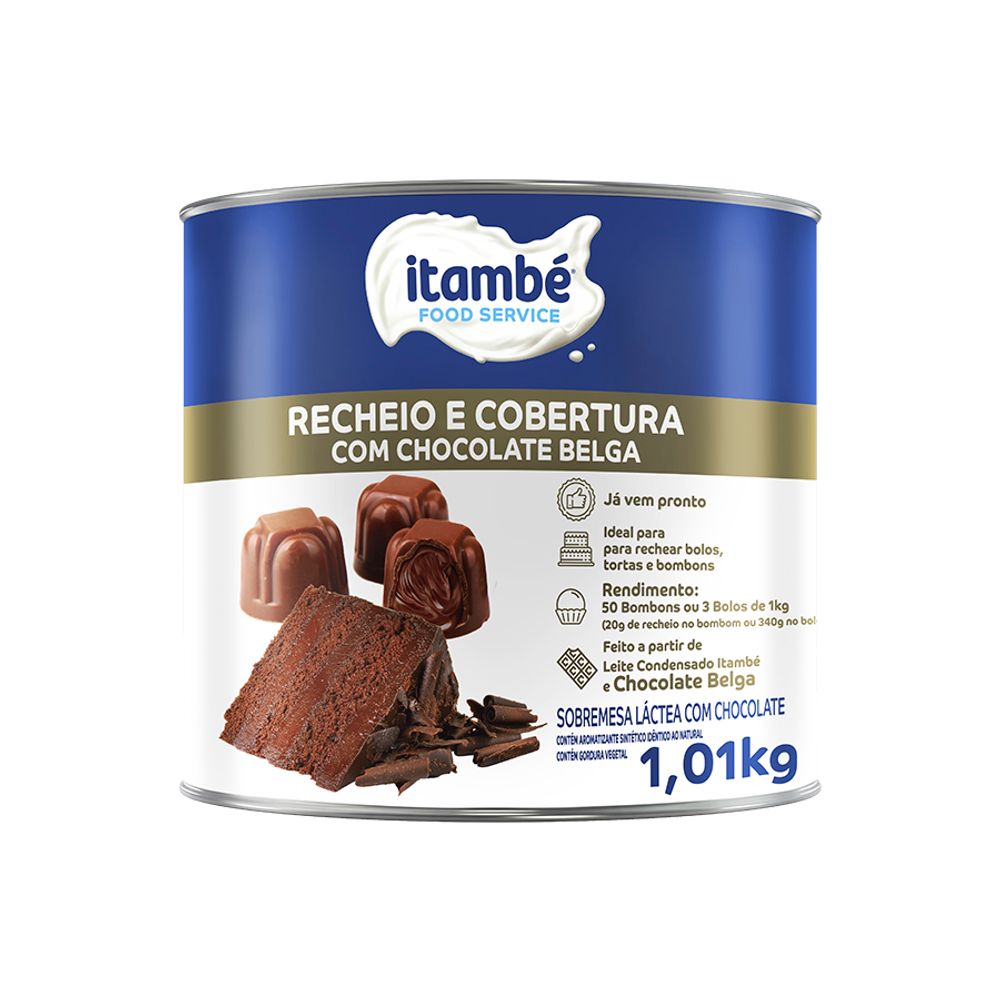 Recheio-e-Cobertura-com-Chocolate-Belga-101kg---Itambe Recheio-e-Cobertura-com-Chocolate-Belga-101kg---Itambe