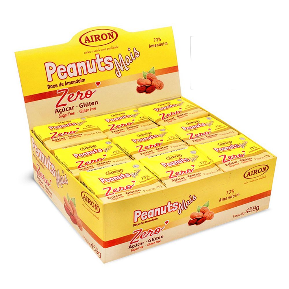 Doce-Amendoim-Peanuts-Mais-Zero-Acucar-459Gr---Airon Doce-Amendoim-Peanuts-Mais-Zero-Acucar-459Gr---Airon