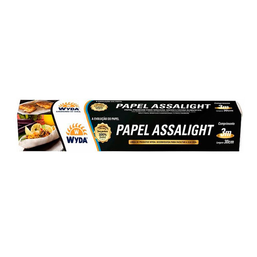 Papel-Antiaderente-para-Cozinha-Assalight-3M-X-30CM---Wyda Papel-Antiaderente-para-Cozinha-Assalight-3M-X-30CM---Wyda