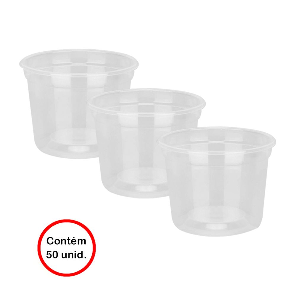 Pote-Descartavel-Transparente-P-07-250-Ml---Copaza- Pote-Descartavel-Transparente-P-07-250-Ml---Copaza-