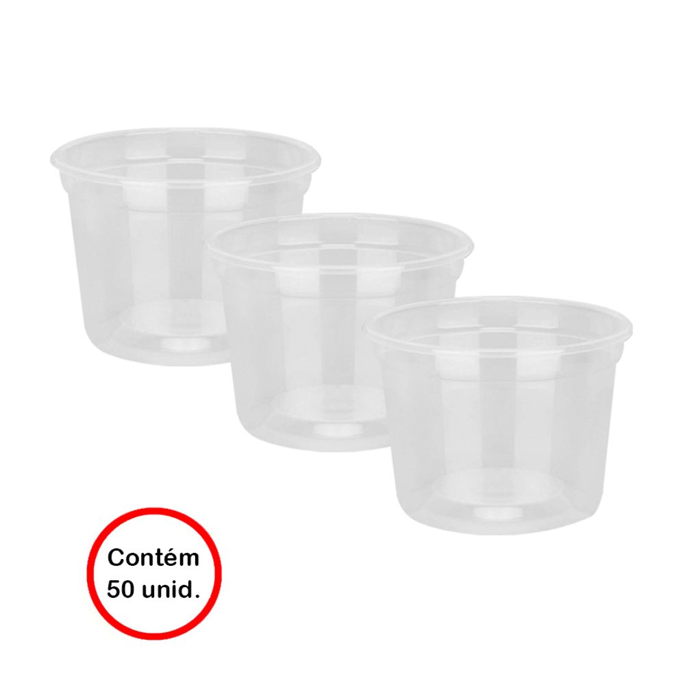 Pote-Descartavel-Transparente-200Ml-c-50-unid---Copaza Pote-Descartavel-Transparente-200Ml-c-50-unid---Copaza