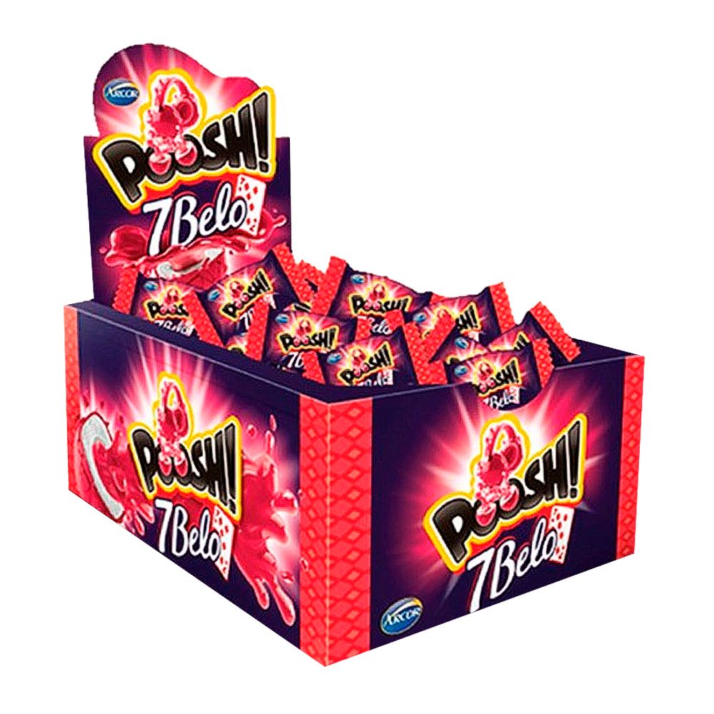 Chiclete-7-Belo-Poosh-200Gr-c-40-Unid----Arcor Chiclete-7-Belo-Poosh-200Gr-c-40-Unid----Arcor