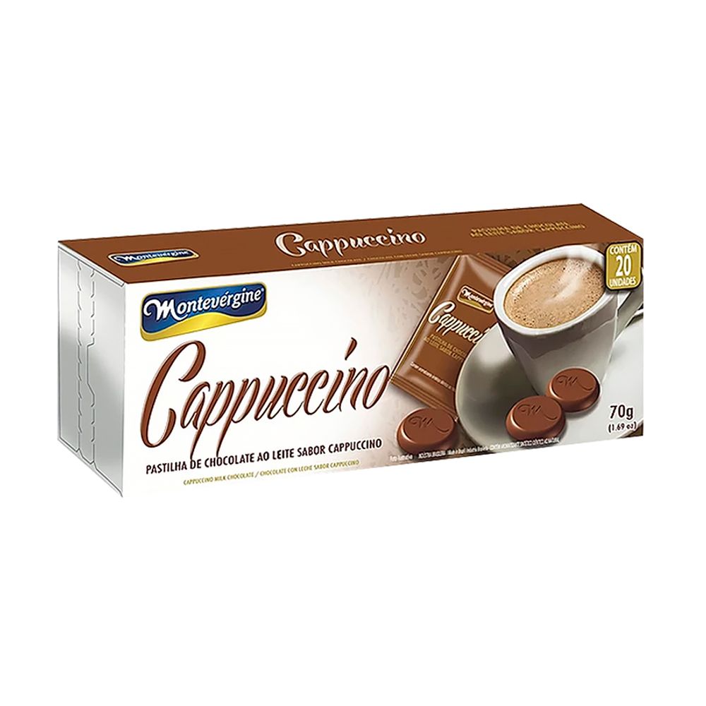 Pastilha-Chocolate-ao-Leite-Cappuccino-70Gr-c-20-unid----Montevergine Pastilha-Chocolate-ao-Leite-Cappuccino-70Gr-c-20-unid----Montevergine