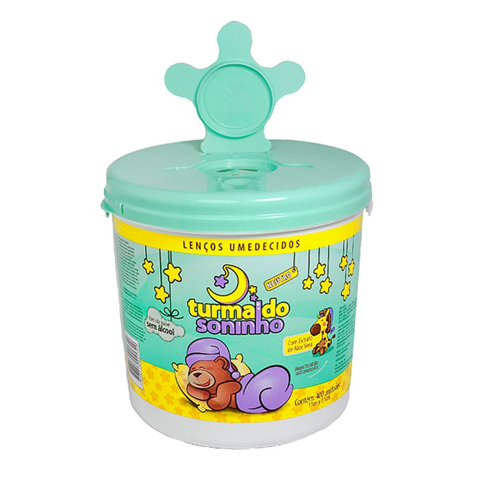Lencos-Umedecidos-Balde-Verde-c-400-unid---Turma-do-Soninho Lencos-Umedecidos-Balde-Verde-c-400-unid---Turma-do-Soninho