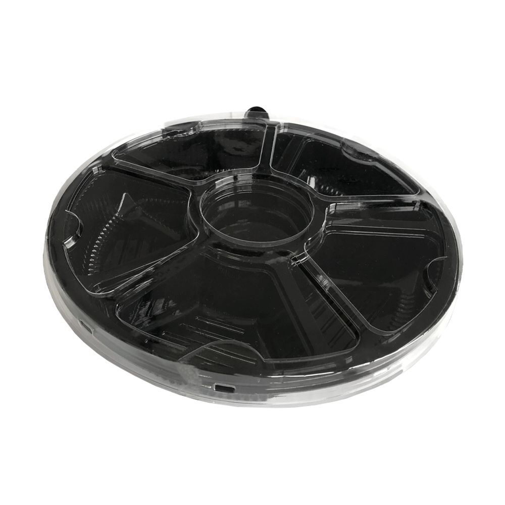 Petisqueira-com-Divisorias-Descartavel-Preta-G550---Galvanotek Petisqueira-com-Divisorias-Descartavel-Preta-G550---Galvanotek