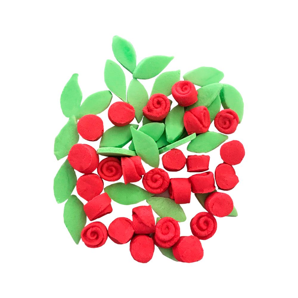 Confeito-de-Acucar-Rosinhas-Cod--003-Vermelha-Aprox.-c-28-Unid.----Jady-Confeitos-Artesanais Confeito-de-Acucar-Rosinhas-Cod--003-Vermelha-Aprox.-c-28-Unid.----Jady-Confeitos-Artesanais