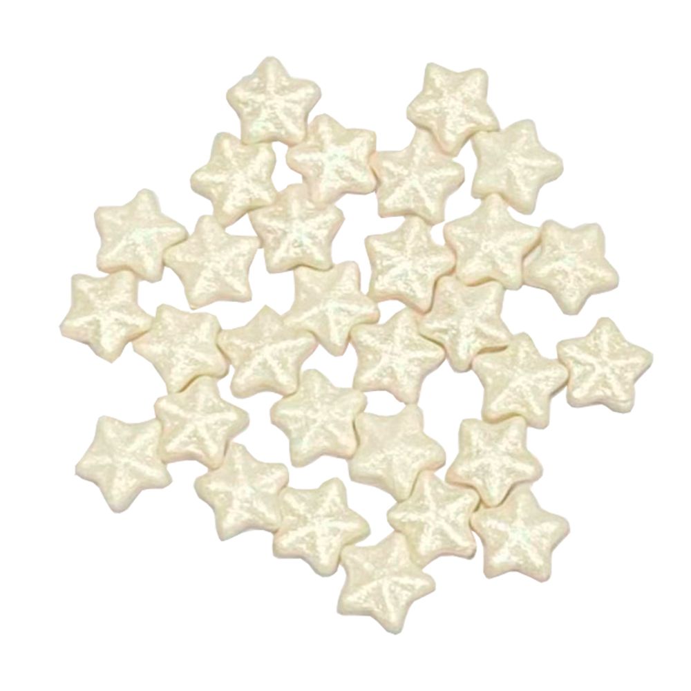 Confeito-de-Acucar-Estrelas-3D-Branca-Cod--607-c-30-Unid.---Jady-Confeitos-Artesanais Confeito-de-Acucar-Estrelas-3D-Branca-Cod--607-c-30-Unid.---Jady-Confeitos-Artesanais