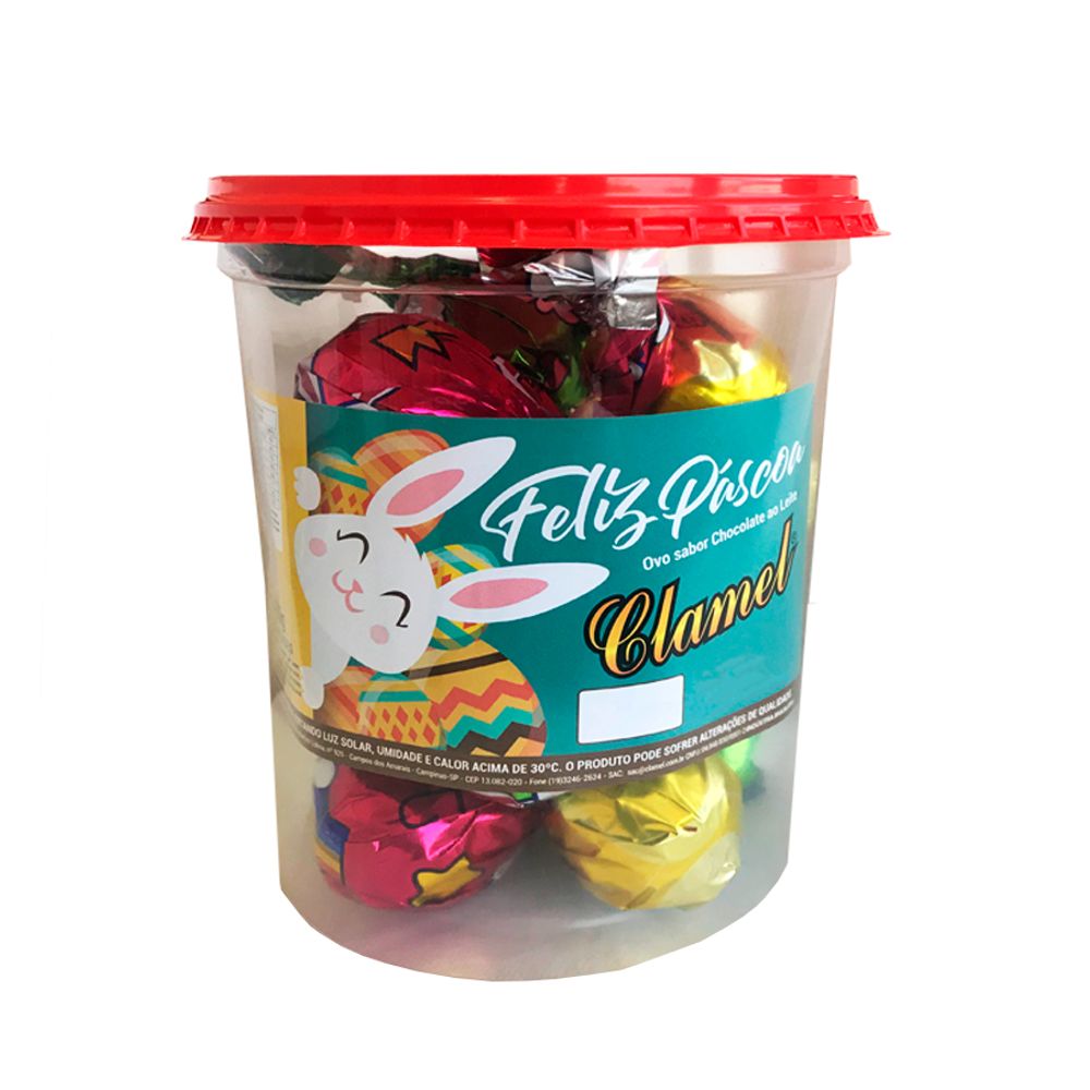 Pote-de-Ovo-de-Pascoa-Chocolate-ao-Leite-c-20-Unid.---Clamel Pote-de-Ovo-de-Pascoa-Chocolate-ao-Leite-c-20-Unid.---Clamel