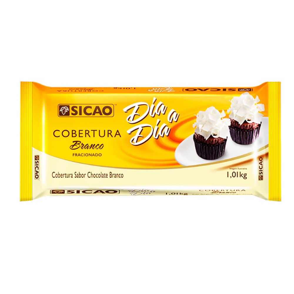 Cobertura-Fracionada-Barra-Chocolate-Branco-Dia-a-Dia-101Kg---Sicao Cobertura-Fracionada-Barra-Chocolate-Branco-Dia-a-Dia-101Kg---Sicao