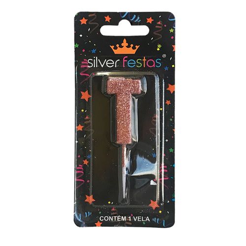 Vela-Letra-T-Rose-Gold---Silver-Festas