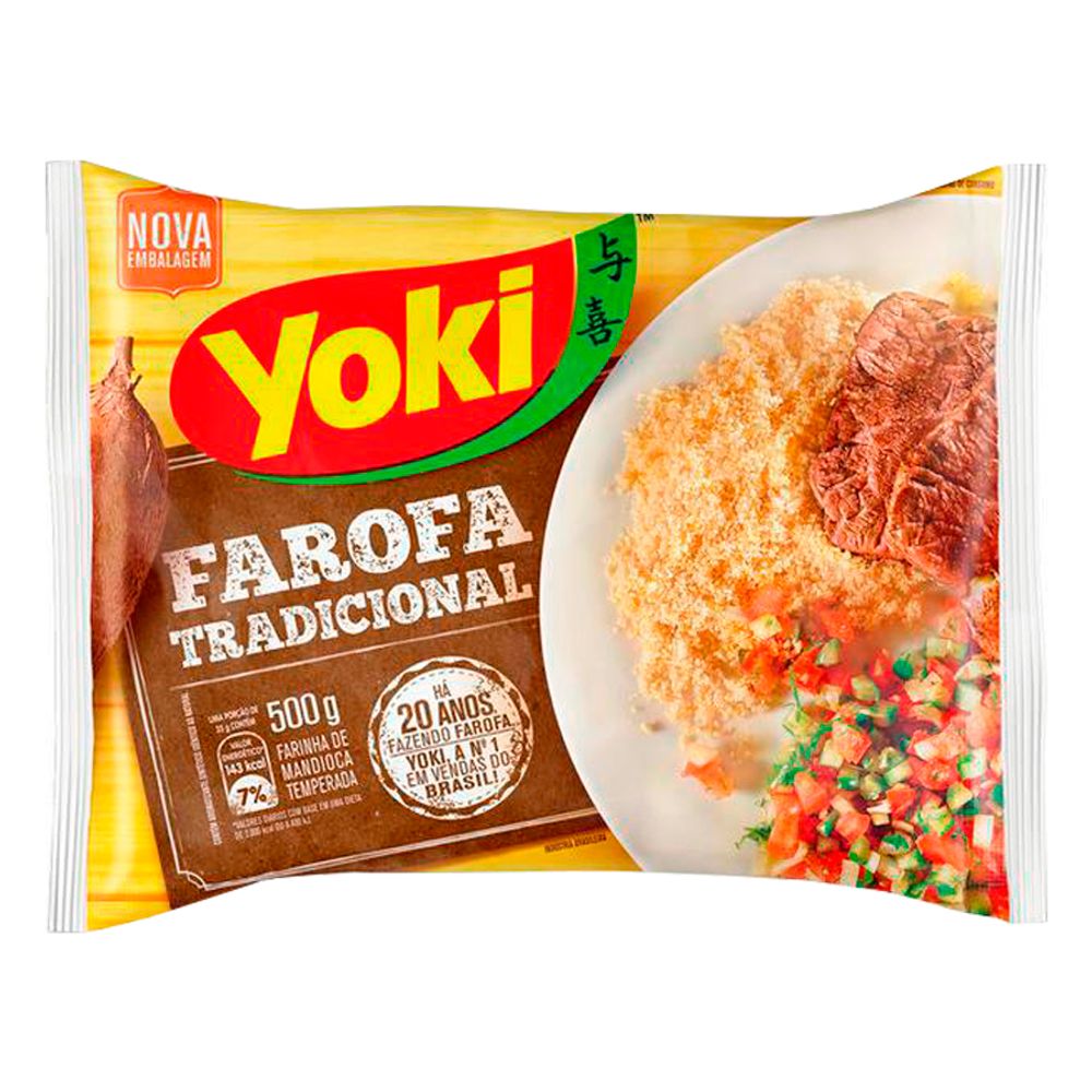 Farofa-de-Mandioca-Temperada-500Gr---Yoki Farofa-de-Mandioca-Temperada-500Gr---Yoki