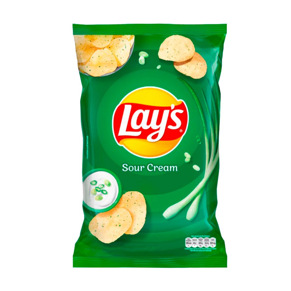 Batata-Sour-Cream-80Gr-Lays---Elma-Chips Batata-Sour-Cream-80Gr-Lays---Elma-Chips