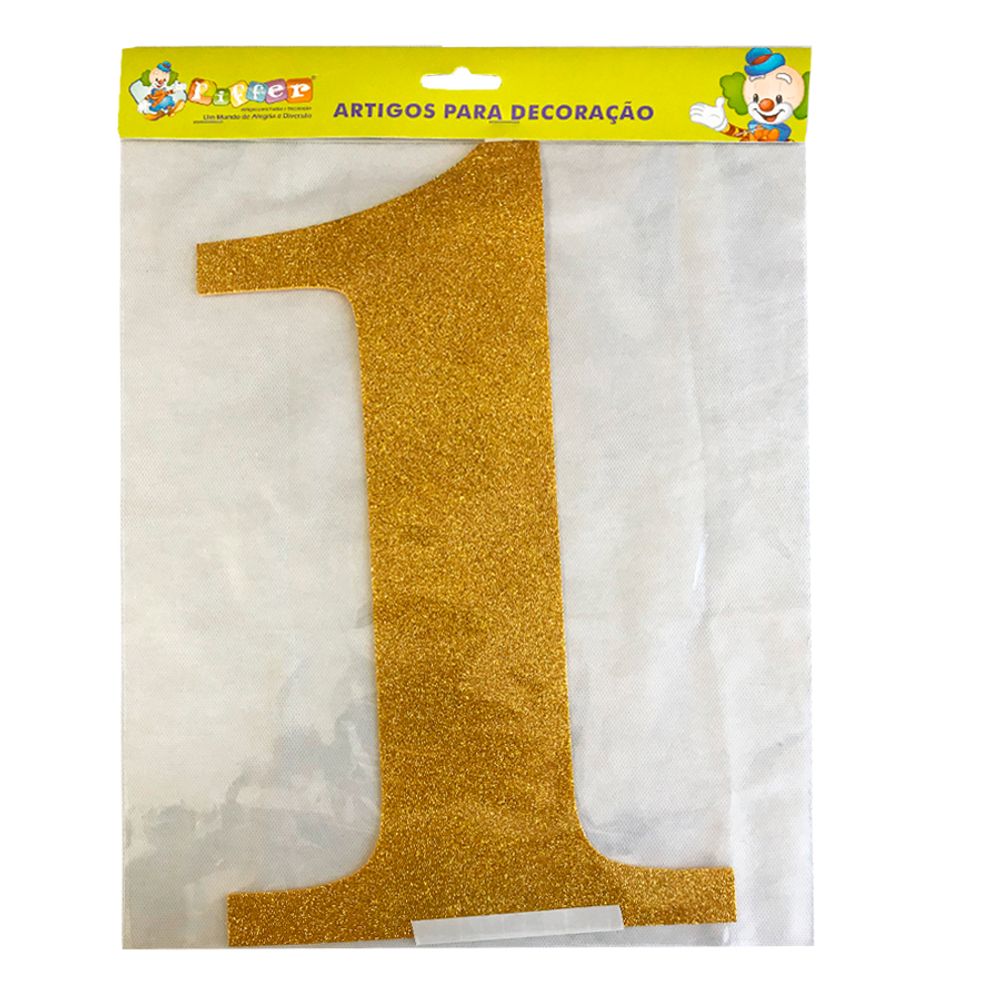 Painel-Numero-1-Eva-Dourado-com-Glitter-Cod-601623---Piffer Painel-Numero-1-Eva-Dourado-com-Glitter-Cod-601623---Piffer
