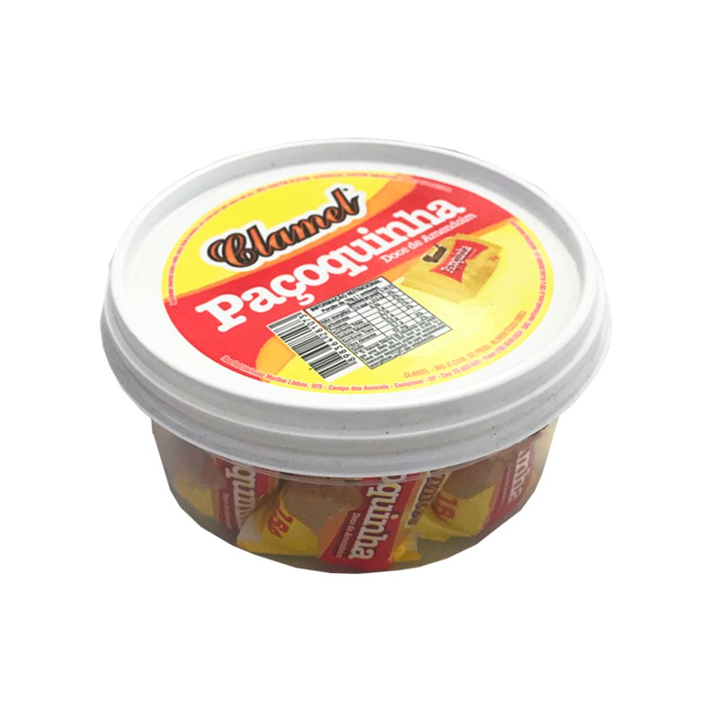 Doce-Pacoca-Rolha-Embalada-Pote-c-12-Unid.---Clamel Doce-Pacoca-Rolha-Embalada-Pote-c-12-Unid.---Clamel