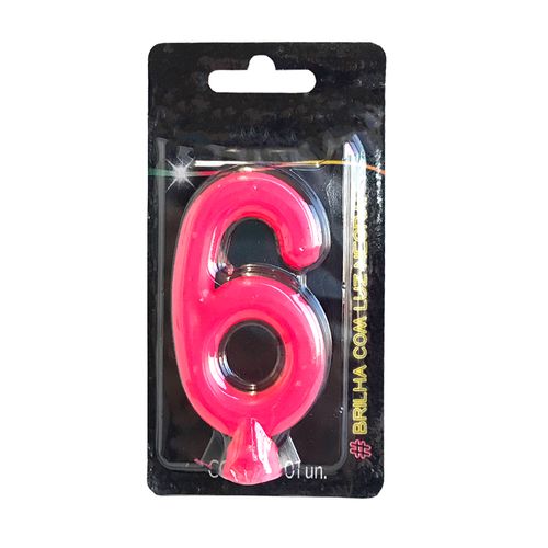 Vela-Neon-Pink-Numero-6---Festcolor
