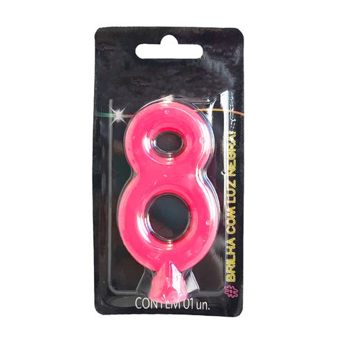 Vela-Neon-Pink-Numero-8---Festcolor