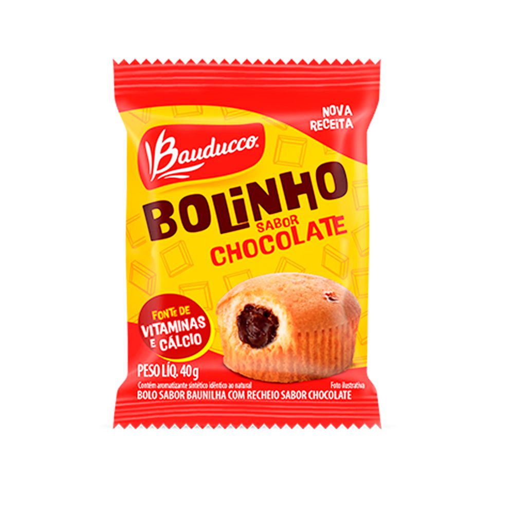 Bolinho-Recheado-com-Sabor-Chocolate-40Gr---Bauducco Bolinho-Recheado-com-Sabor-Chocolate-40Gr---Bauducco