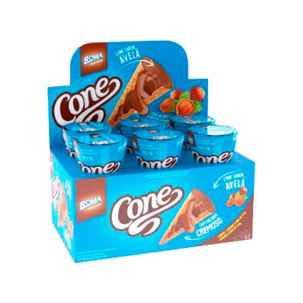 Cone-Chocolate-Sabor-Avela-Display-c-6-Unid.---Roma-Chocolate Cone-Chocolate-Sabor-Avela-Display-c-6-Unid.---Roma-Chocolate