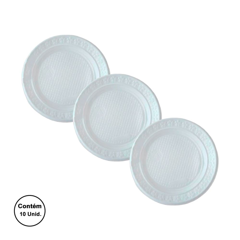 Prato-Descartavel-Raso-Branco-18Cm-c-10-Unid.---Kerocopo Prato-Descartavel-Raso-Branco-18Cm-c-10-Unid.---Kerocopo