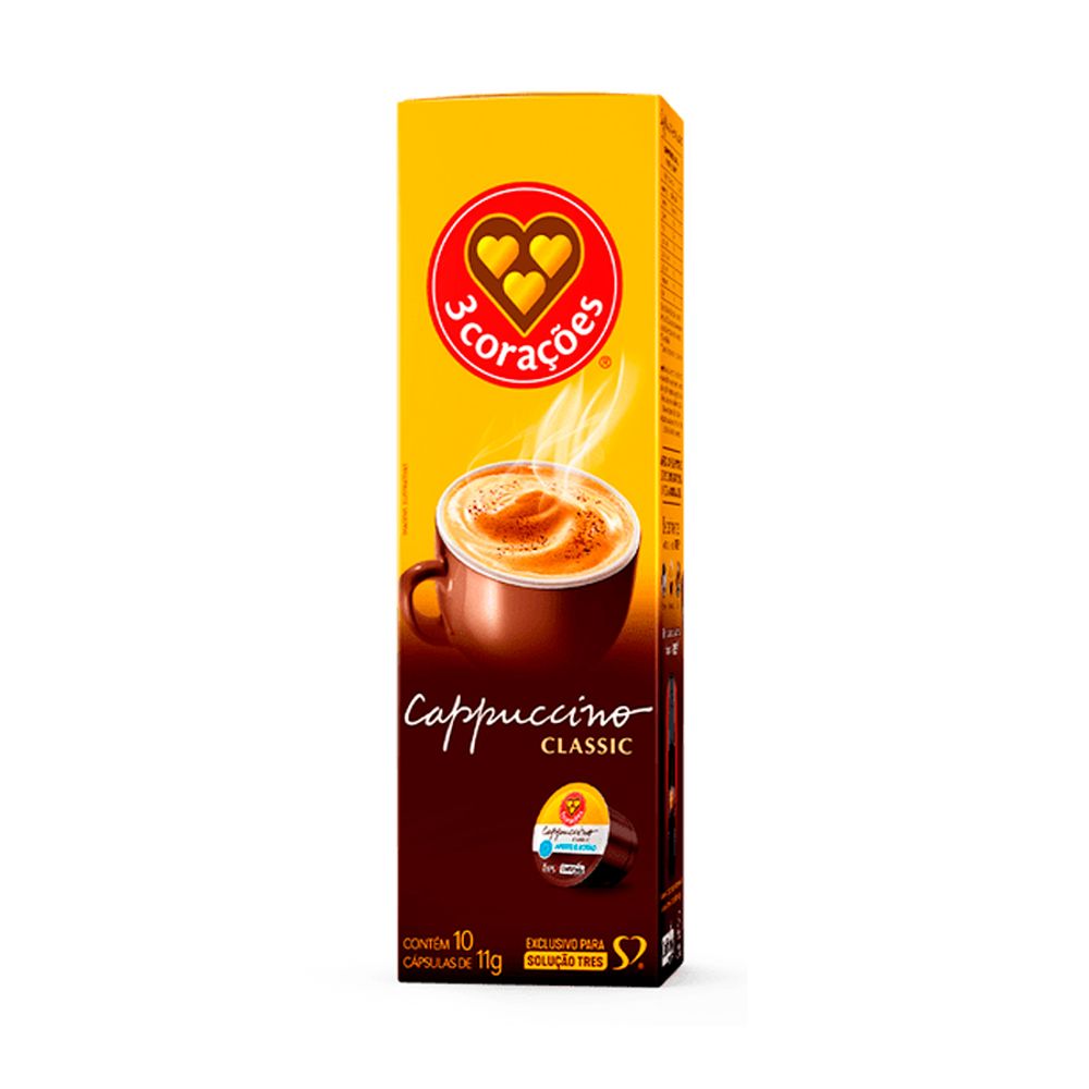 Cafe-Capsula-Cappuccino-Classic-c-10-Unid.---3-Coracoes Cafe-Capsula-Cappuccino-Classic-c-10-Unid.---3-Coracoes