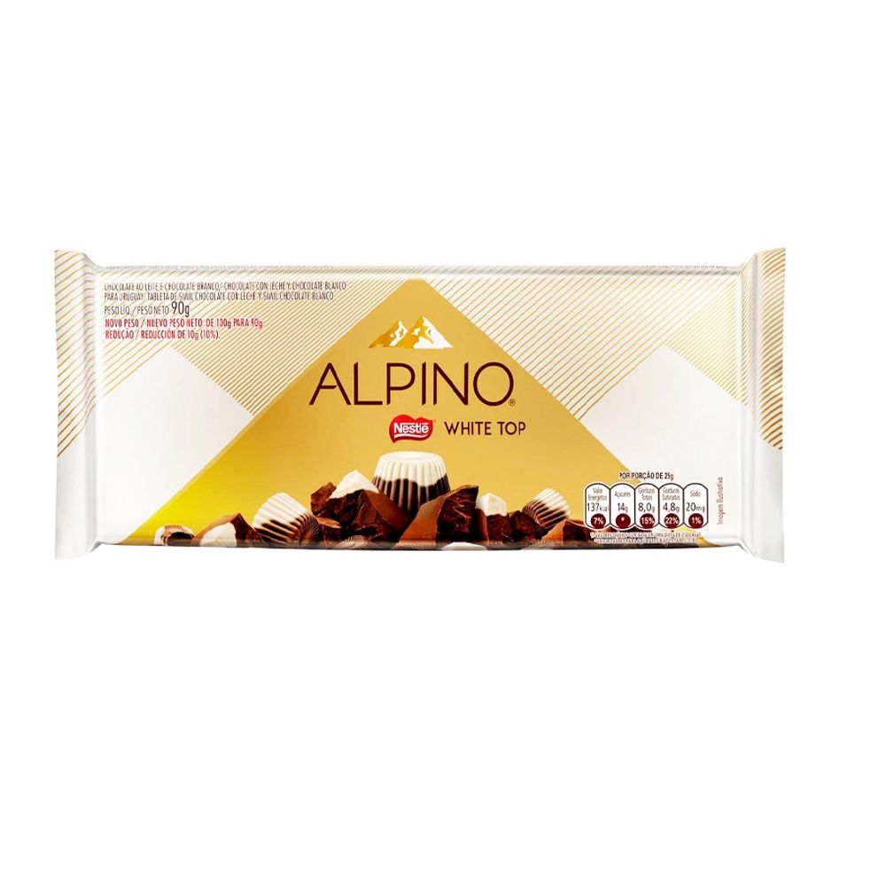 Tablete-Chocolate-Alpino-White-Top-90Gr---Nestle Tablete-Chocolate-Alpino-White-Top-90Gr---Nestle