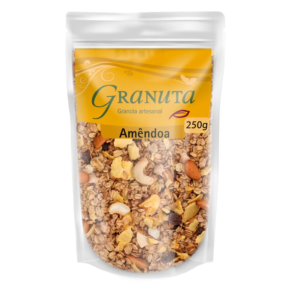 Granola-Artesanal-Amendoa-250Gr---Granuta Granola-Artesanal-Amendoa-250Gr---Granuta