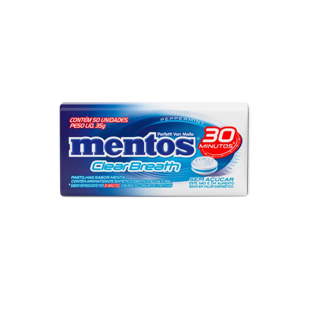 Pastilha-Clear-Breath-Peppermint-35Gr-Mentos---Perfetti Pastilha-Clear-Breath-Peppermint-35Gr-Mentos---Perfetti