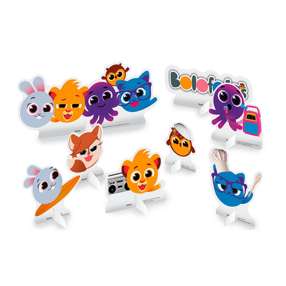 Decoracao-para-Mesa-Bolofofos-c-8-Unid.---Festcolor Decoracao-para-Mesa-Bolofofos-c-8-Unid.---Festcolor